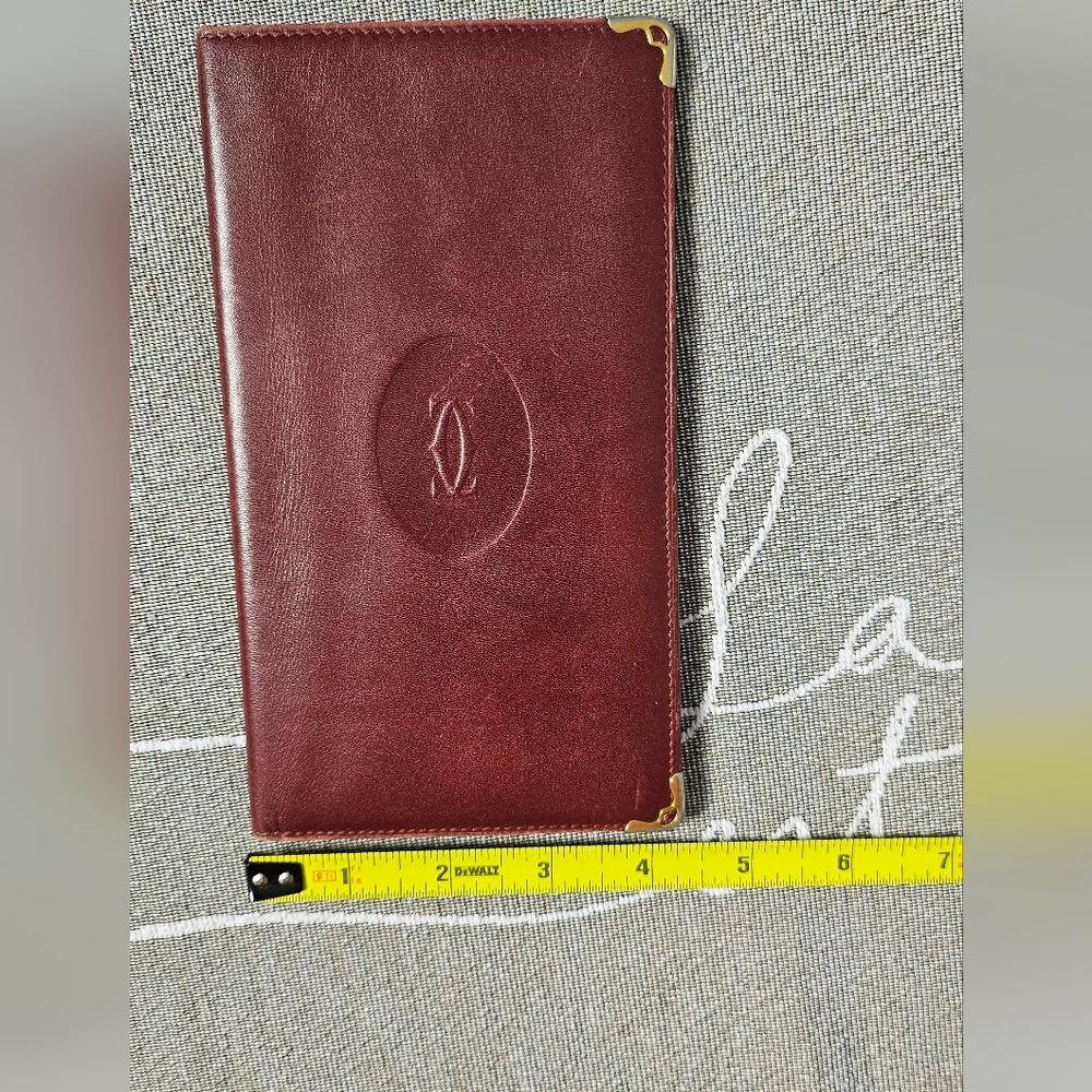 Vintage Cartier checkbook wallet